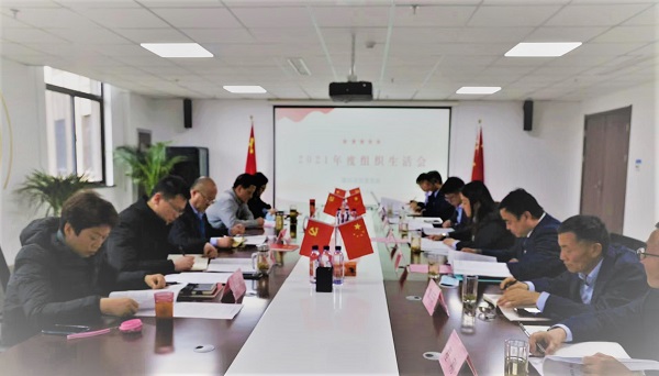 王晟督導(dǎo)徽鹽地產(chǎn)集團(tuán)霍邱項目公司組織生活會